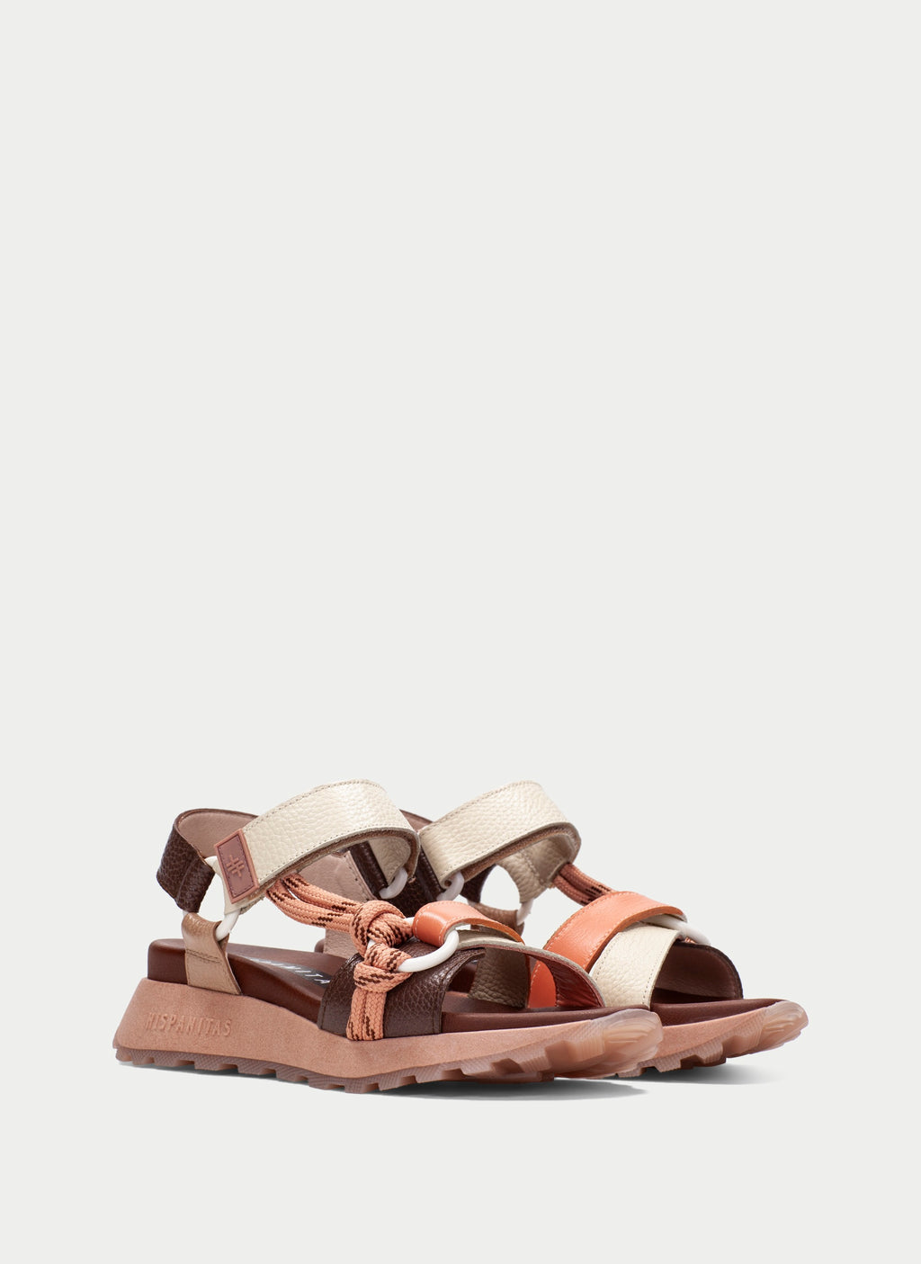 Sandalia Sport Ambar Crema Avellana Coral