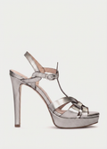 Sandalias tacón Copenhague Metalizado