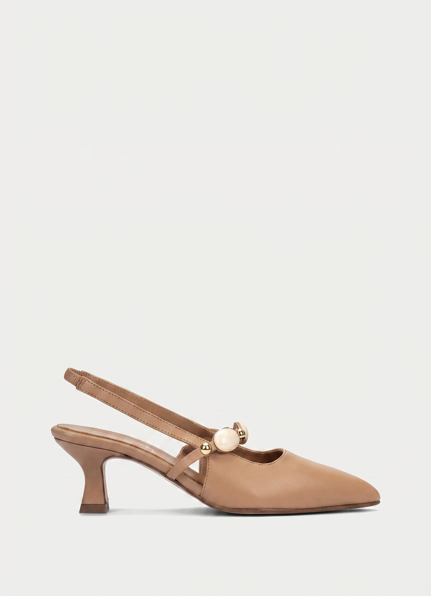 Zapato de tacón BROZAS camel
