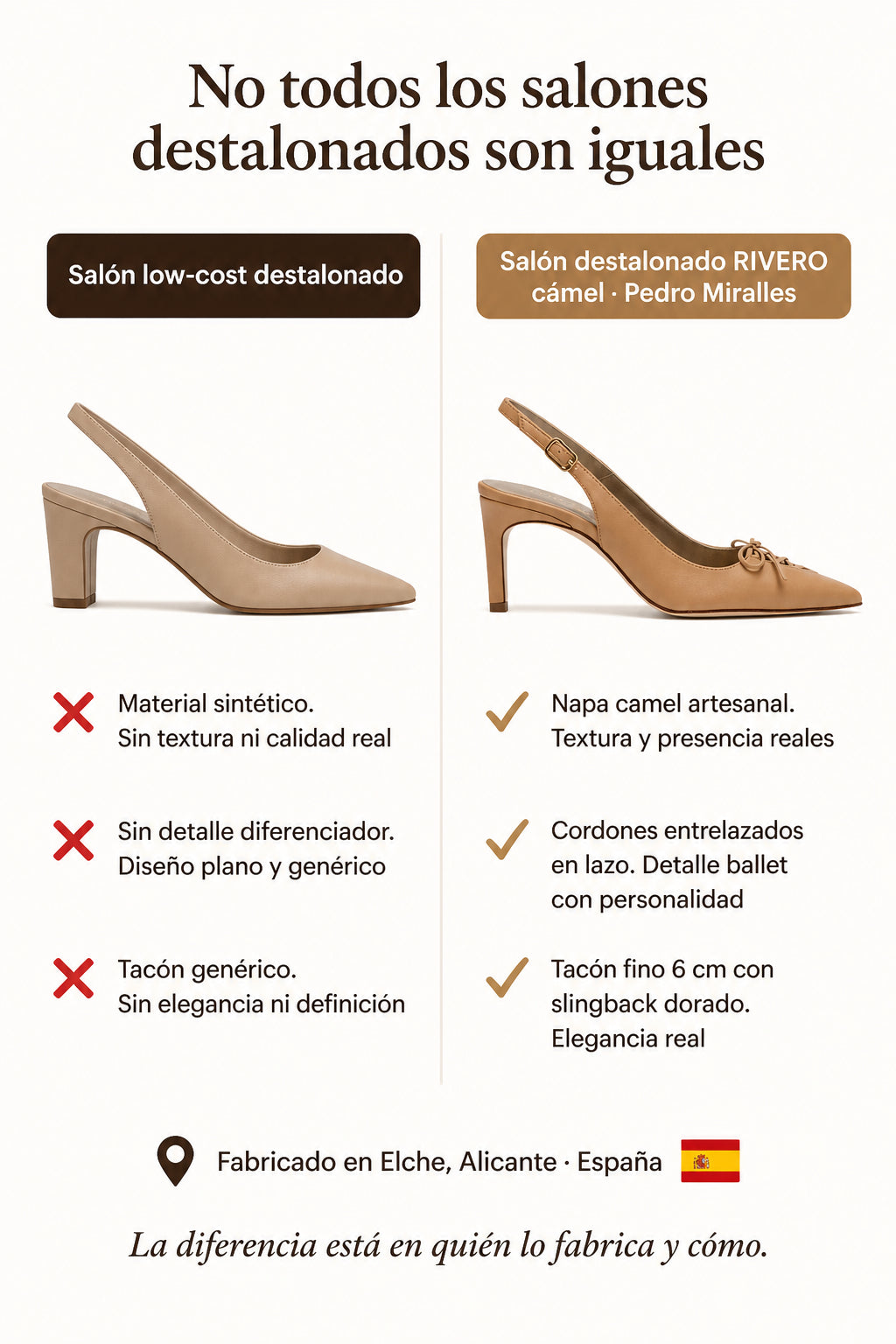 Salón destalonado RIVERO camel. El salón camel que sirve para la reunión y para la cena