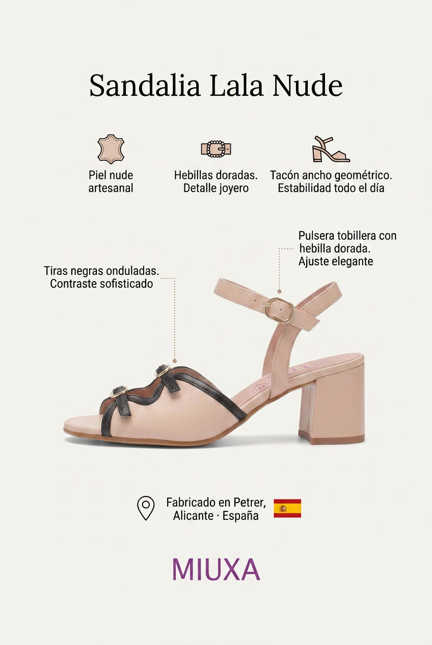 Sandalia Lala Nude. La que te hace mirar dos veces el espejo antes de salir