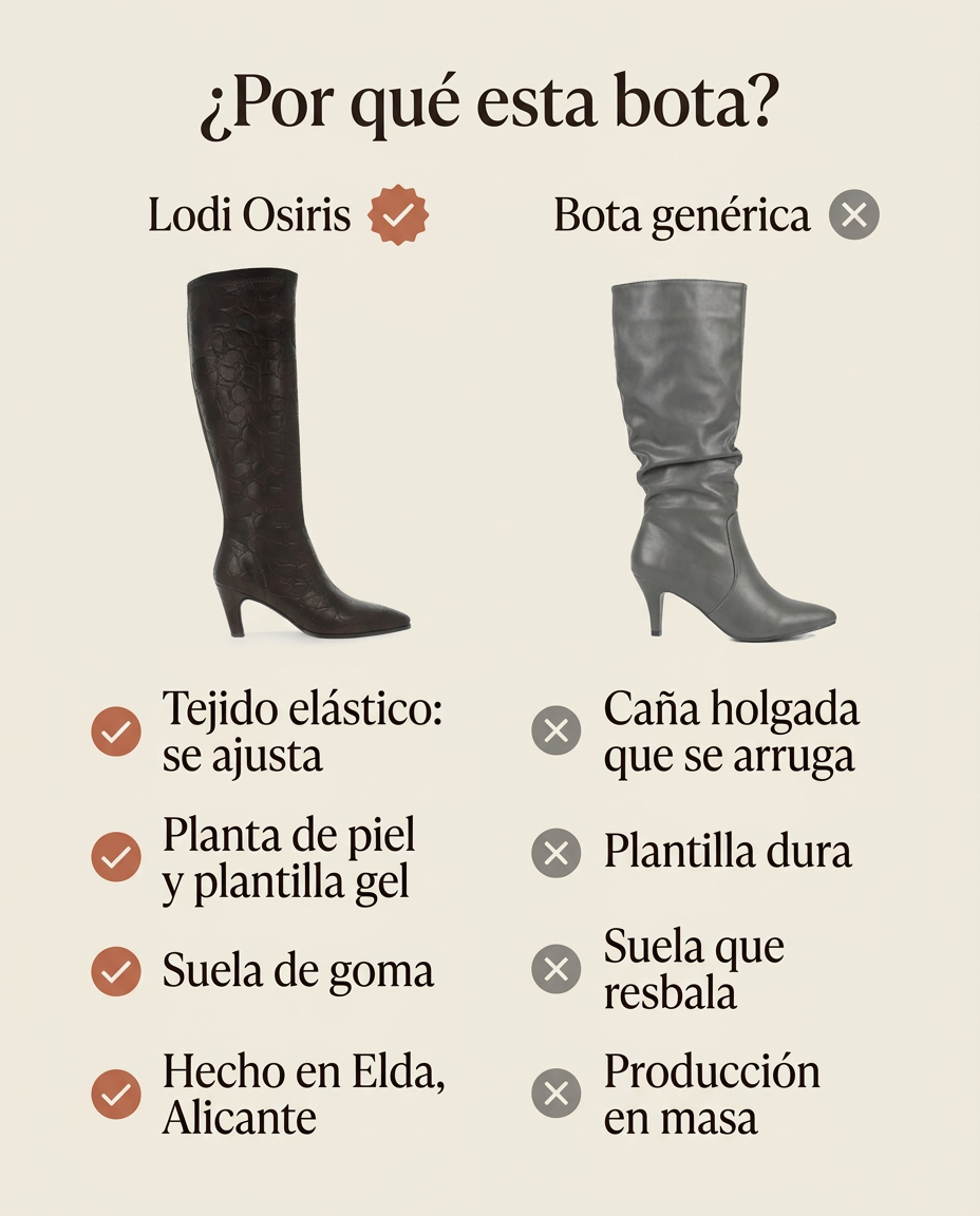 ¿Por qué esta bota? Comparativa de la Lodi Osiris frente a una bota genérica