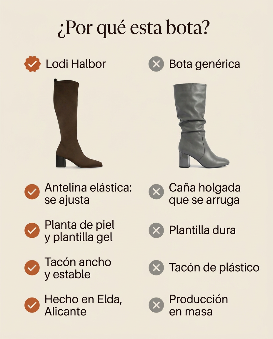 ¿Por qué esta bota? Comparativa de la Lodi Halbor frente a una bota genérica